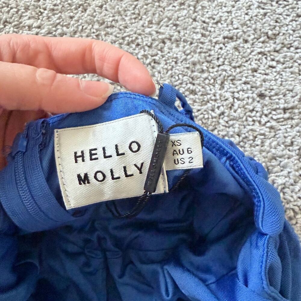 Hello Molly Time Winner Midi Dress Blue XS - Picture 6 of 7